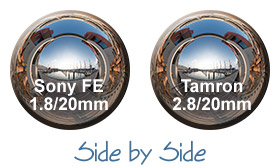 Direkter Vergleich Sony 1.8/20mm versus Tamron 20mm F/2.8 Di III