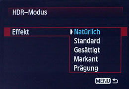 Screenshot HDR-Modus Effekt