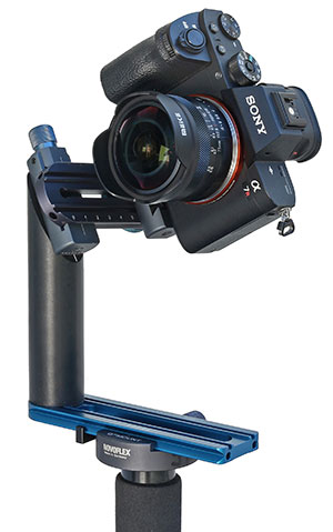 Meike 7.5mm f2.8 Fisheye am Novoflex VR-System Slant und Einbeinstativ