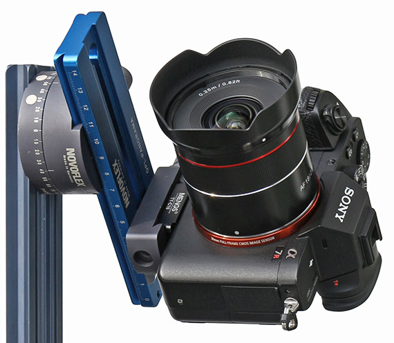 Samyang AF 18mm F2.8 FE am Novoflex VR-System