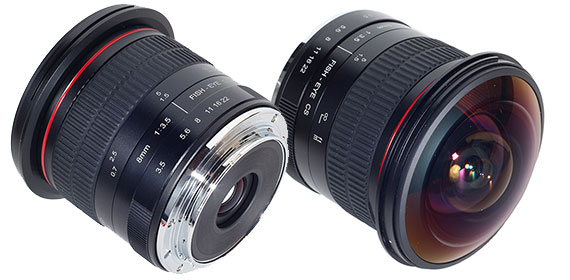 Meike 8mm / 3.5 Fisheye: Metall Bajonett und Tubus