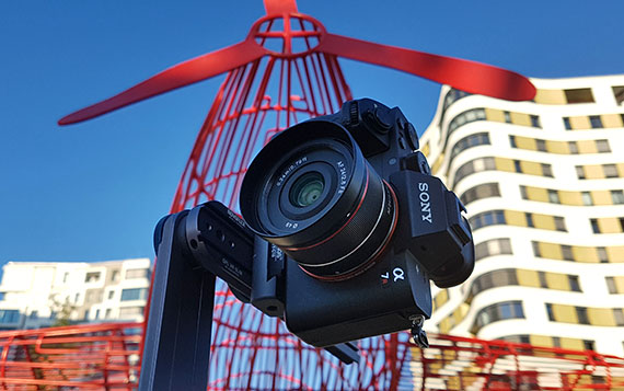 Der Panorama Aufbau: Samyang 24mm f2.8 mit Sony Alpha 7RII und Novoflex VR-System Slim