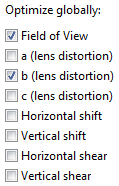 Automatische PTGui Optimizer Einstellungen beim Walimex Fisheye