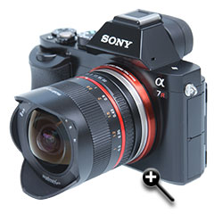 Walimex 2,8/8mm PRO II Fisheye mit Sony A7R